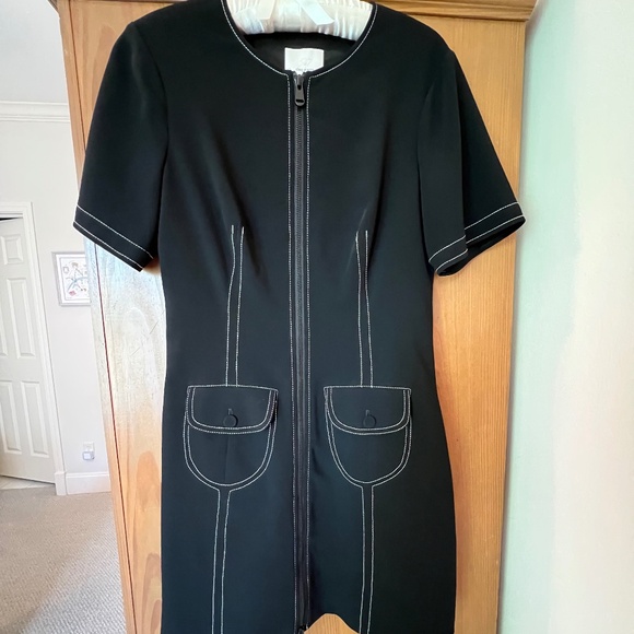 Cinq a Sept Black Sheath Dress, Size 6, NWT - Picture 2 of 11